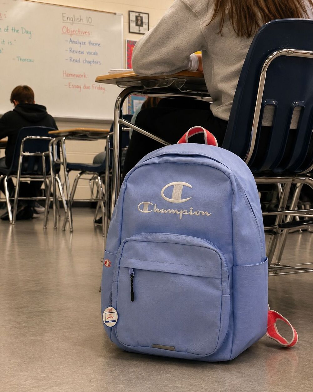 Champion Estate Backpack – Light Blue – Fits 17” Laptop XL